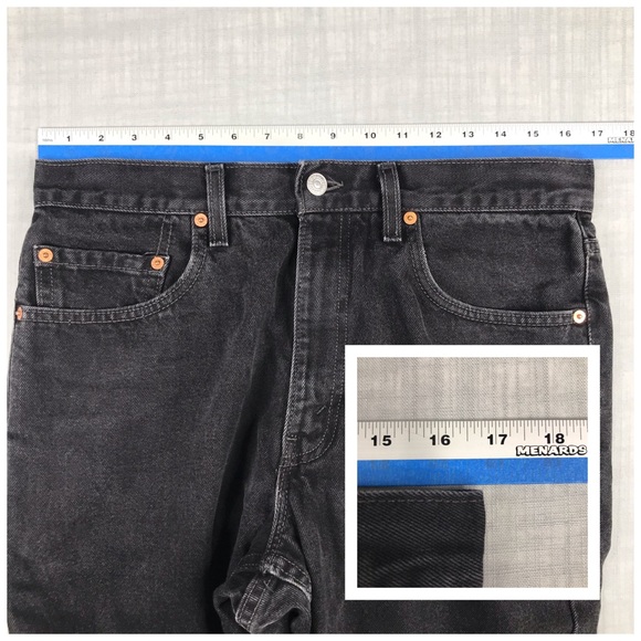 Vintage 90s Levis Mens 34x36 550 Black Jeans - Picture 10 of 14